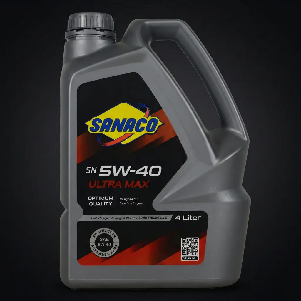 روغن موتور ساناکو SN 5W-40 حجم ۴ لیتر