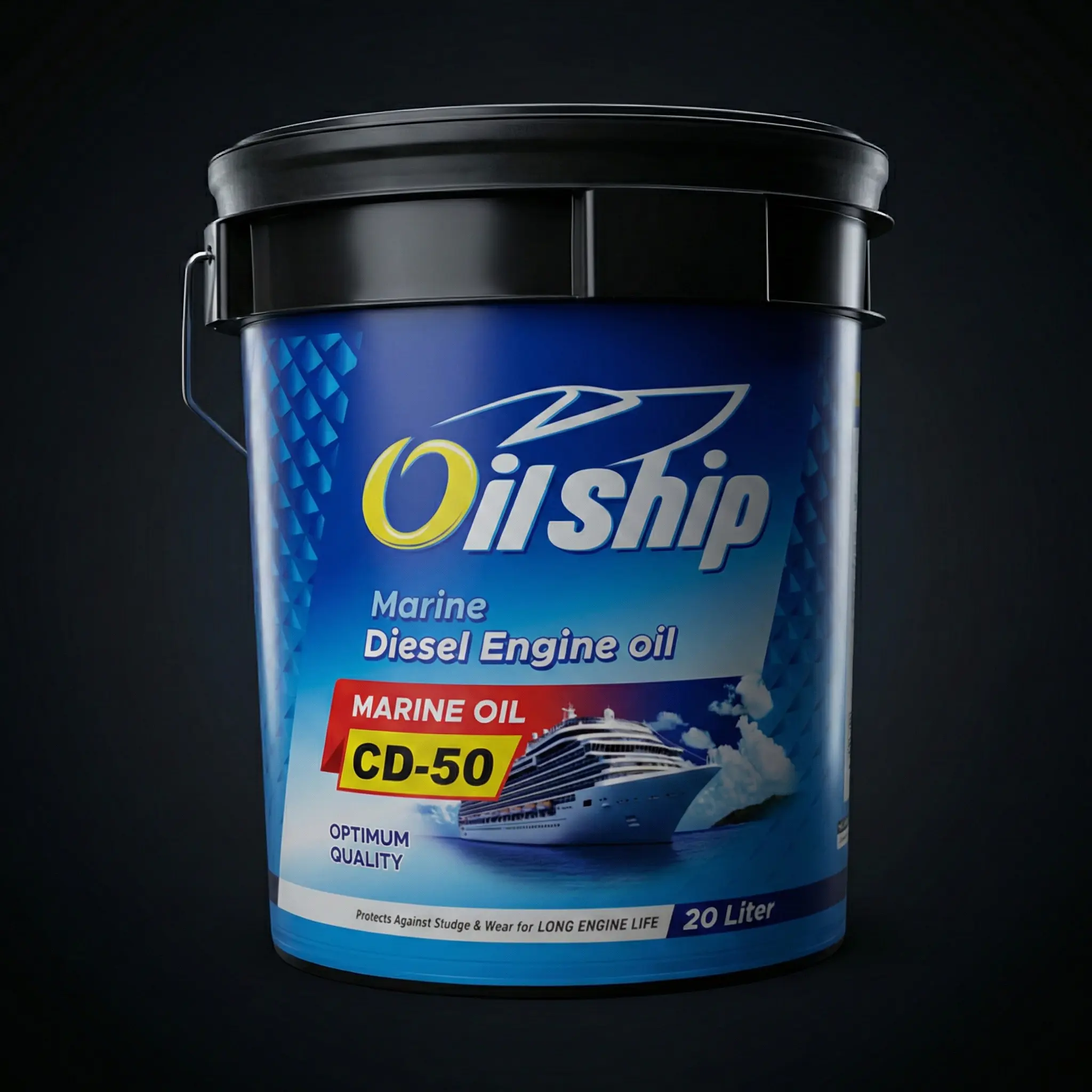 روغن موتور دیزلی دریایی اویل شیپ Marine CD-50 حجم ۲۰ لیتر